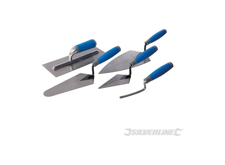 Silverline Soft-Grip Trade Trowel Set 5pce 395016