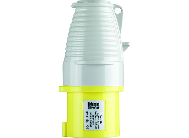Defender 16A Plug - Yellow 110V E884001