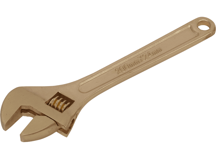 Sealey NS066 Adjustable Wrench 200mm - Non-Sparking