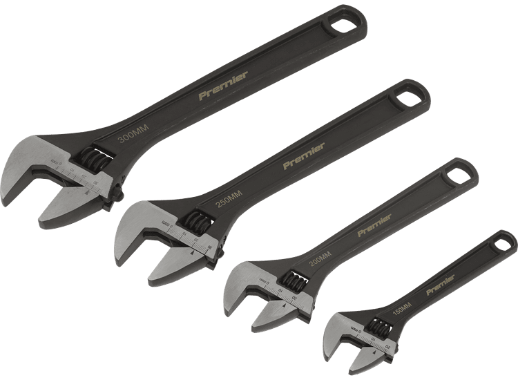Sealey AK9567 Adjustable Wrench Set 4pc