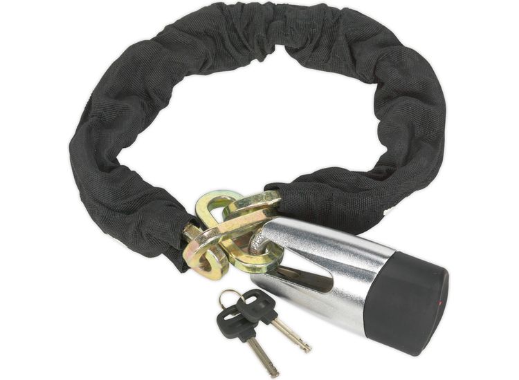Sealey CLA109DL Motorcycle Chain &amp; Disc Lock 10.5 x 10.5 x 900mm 4* ART Approved