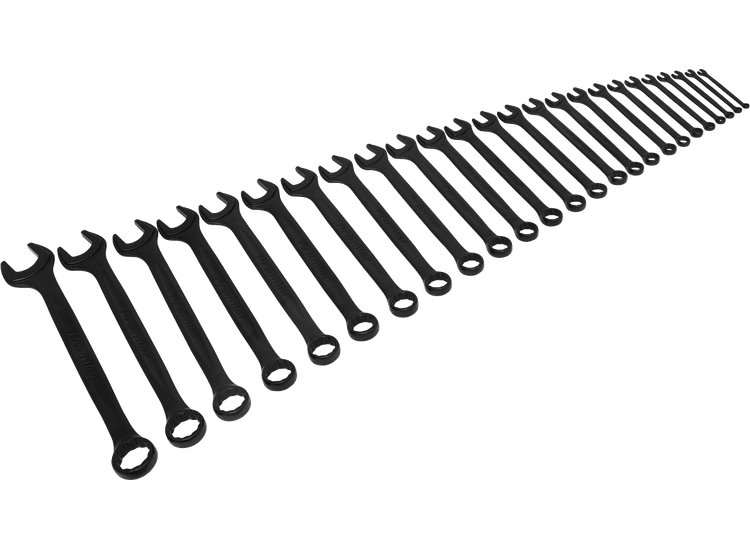 Sealey AK63264B Combination Spanner Set 25pc Metric - Black Series
