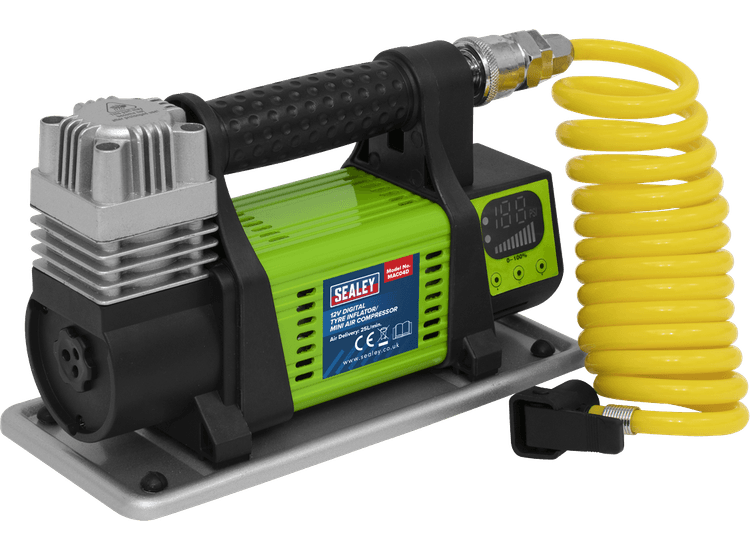 Sealey MAC04D Digital Tyre Inflator/Mini Air Compressor 12V