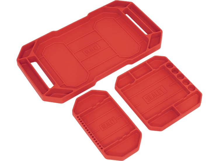 Sealey APNST4 Flexible Tool Trays Non-Slip - Pack of 3