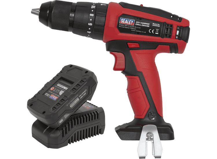 Sealey CP20VDDKIT1 Hammer Drill/Driver Ø13mm 20V 2Ah Lithium-ion