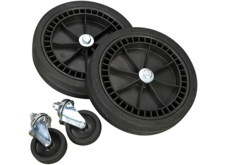 Sealey COMPKIT5 Wheel Kit for Fixed Compressors - 2 Castors &amp; 2 Fixed