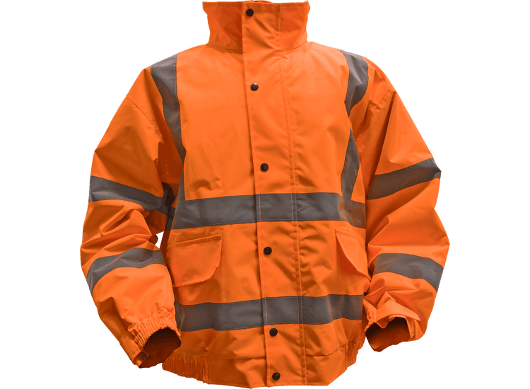 Sealey Hi-Vis Orange Jacket with Quilted Lining &amp; Elasticated Waist