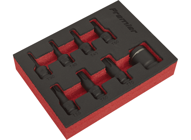 Sealey AK5621 Impact TRX-Star* Socket Bit Set 8pc 3/8"Sq Drive