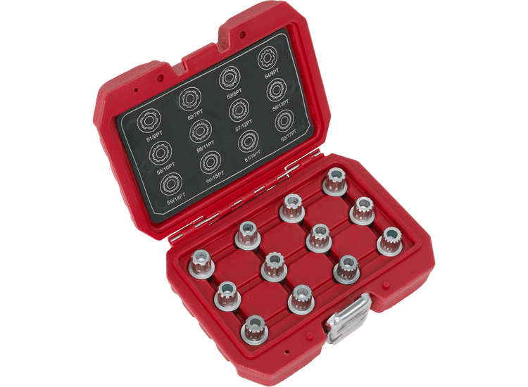 Sealey SX224 Locking Wheel Nut Key Set 12pc - VW