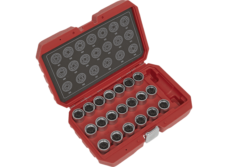 Sealey SX219 Locking Wheel Nut Key Set 20pc - VAG