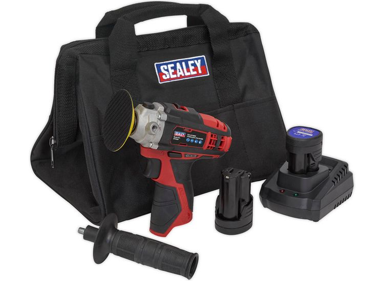Sealey CP1205KIT Cordless Polisher Kit &amp;#8709;71mm 12V - 2 Batteries