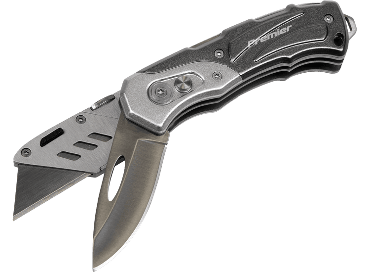 Sealey PK37 Pocket Knife Locking Twin-Blade