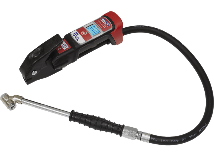 Sealey SA37/96B Premier Anodised Digital Tyre Inflator with Twin Push-On Connector