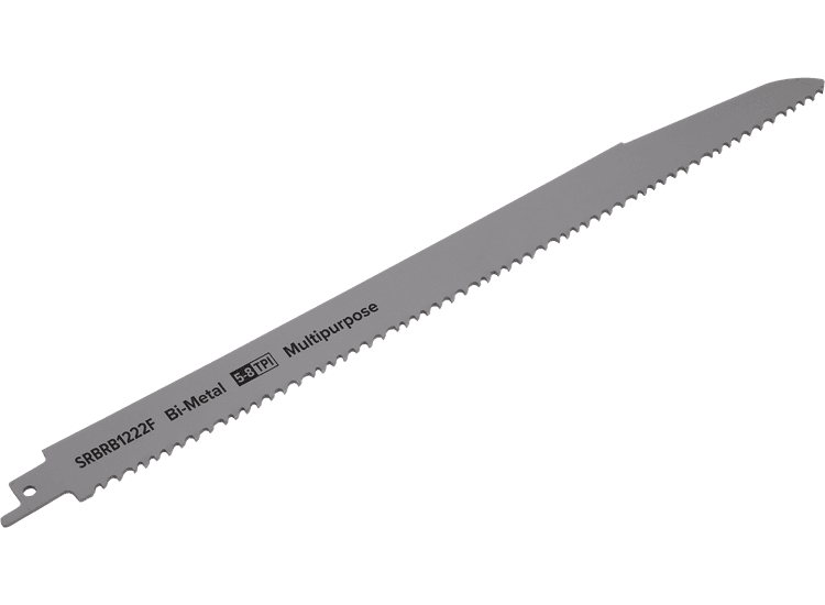 Sealey SRBRB1222F Reciprocating Saw Blade Multipurpose 300mm 5-8tpi - Pack of 5