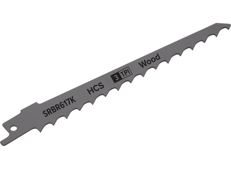Sealey SRBR617K Reciprocating Saw Blade Pruning &amp; Coarse Wood 150mm 3tpi - Pack of 5