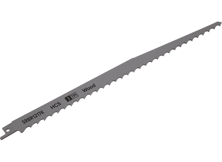 Sealey SRBR1217K Reciprocating Saw Blade Pruning &amp; Coarse Wood 300mm 3tpi - Pack of 5