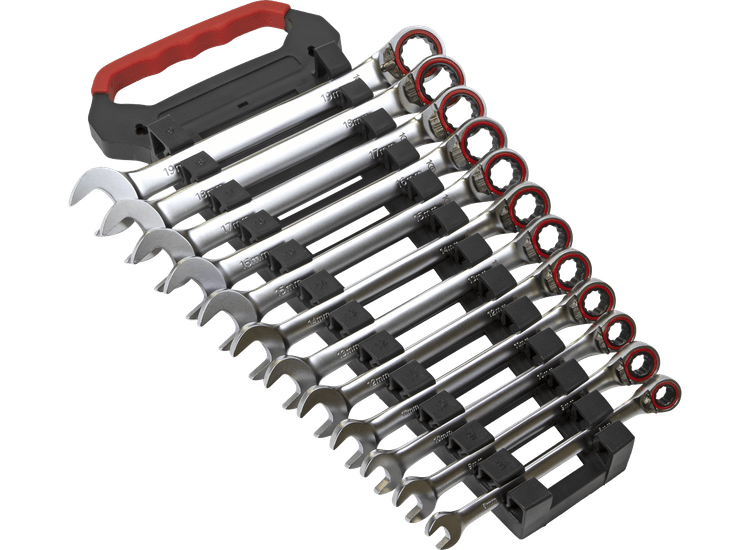Sealey AK63944 Reversible Ratchet Combination Spanner Set 12pc Metric Platinum Series