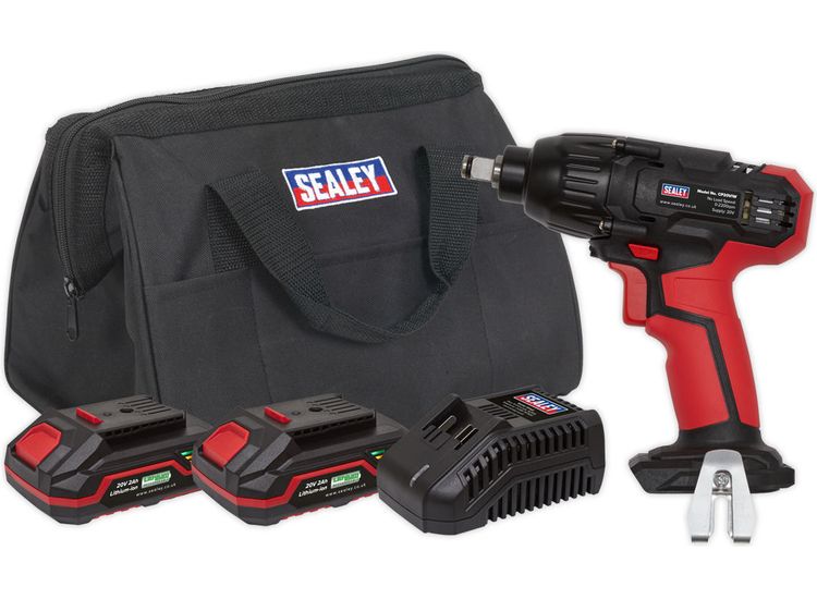 Sealey CP20VIWKIT Impact Wrench 20V 1/2"Sq Drive 230Nm - 2 Batteries