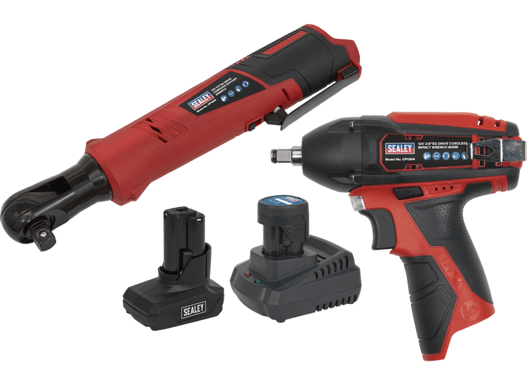 Sealey CP1200COMBO8 SV12 Series 2 x 12V Cordless Power Tool Combo Kit