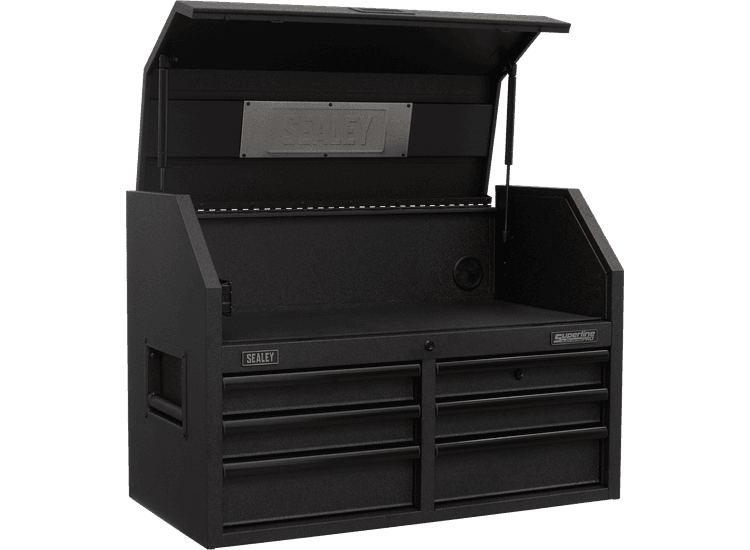 Sealey AP3607BE Topchest 6 Drawer 910mm with Soft Close Drawers &amp; Power Strip