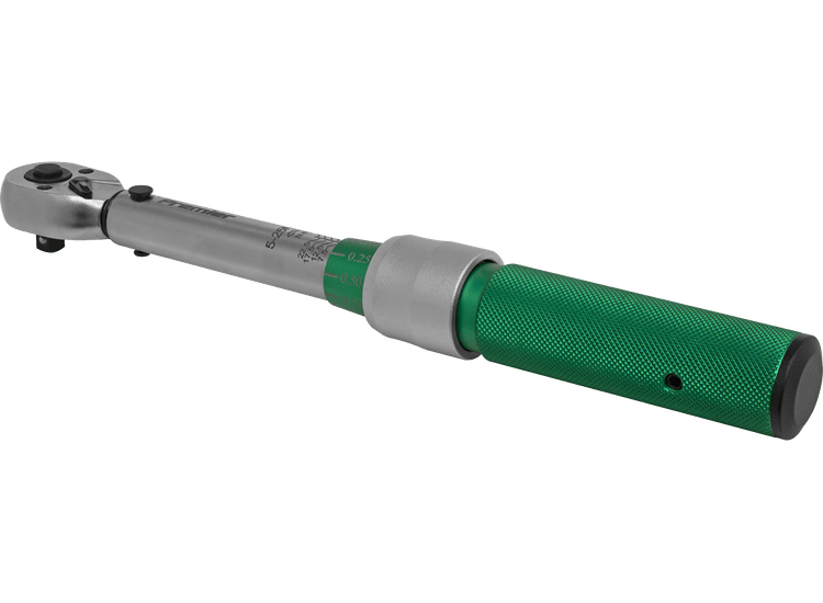 Sealey STW901 Torque Wrench Micrometer Style 1/4"Sq Drive 5-25Nm - Calibrated
