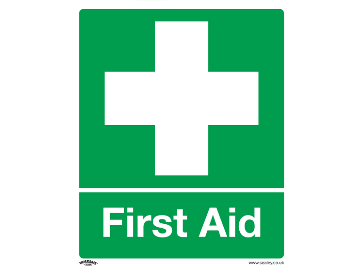 Sealey SS26P1 Safety Sign - First Aid - Rigid Plastic