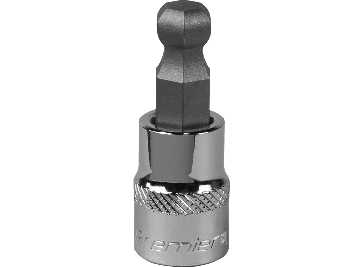 Sealey SBBH008 Ball-End Hex Socket Bit 10mm 3/8"Sq Drive