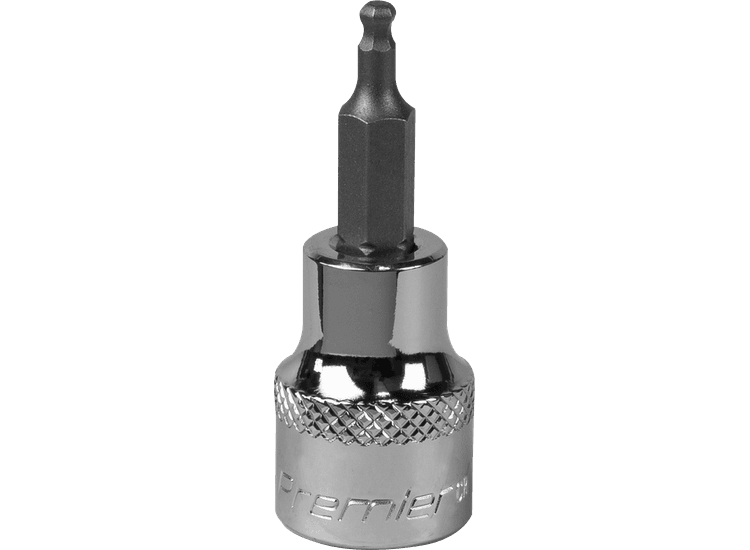 Sealey SBBH001 Ball-End Hex Socket Bit 3mm 3/8"Sq Drive