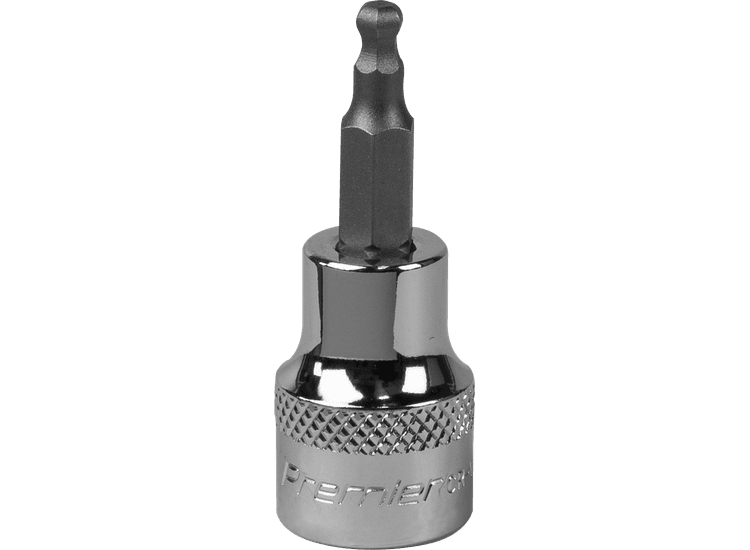 Sealey SBBH002 Ball-End Hex Socket Bit 4mm 3/8"Sq Drive