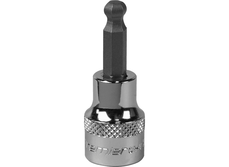 Sealey SBBH004 Ball-End Hex Socket Bit 6mm 3/8"Sq Drive