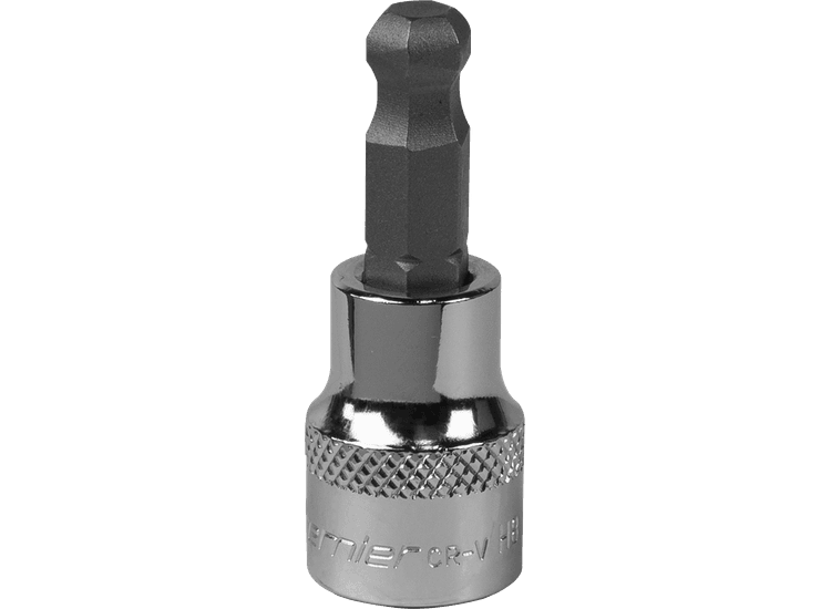 Sealey SBBH006 Ball-End Hex Socket Bit 8mm 3/8"Sq Drive