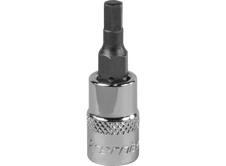 Sealey SBH002 Hex Socket Bit 4mm 1/4"Sq Drive