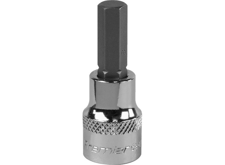 Sealey SBH011 Hex Socket Bit 8mm 3/8"Sq Drive