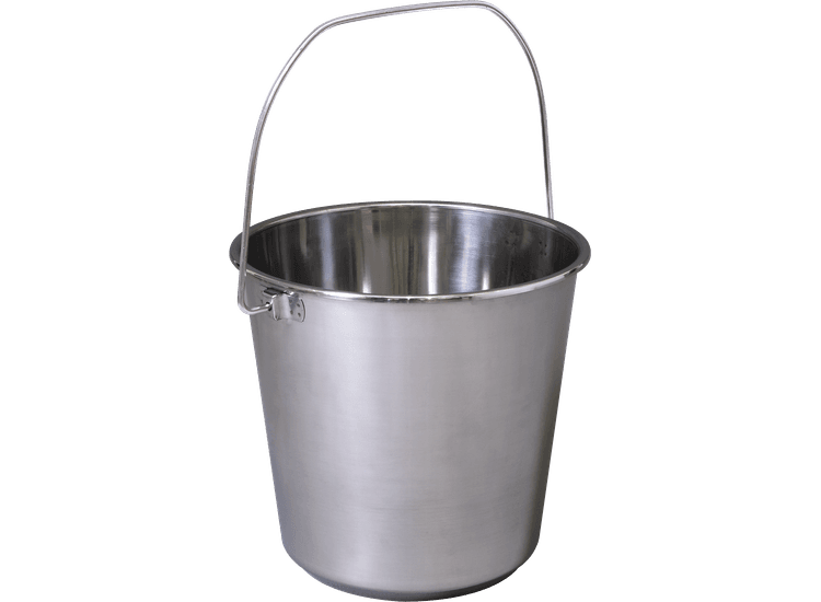 Sealey BM8L Mop Bucket 12L - Stainless Steel
