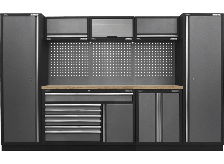 Sealey APMSSTACK13W Superline Pro 3.24m Storage System - Pressed Wood Worktop