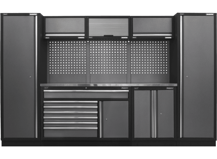 Sealey APMSSTACK13SS Superline Pro 3.24m Storage System - Stainless Steel Worktop