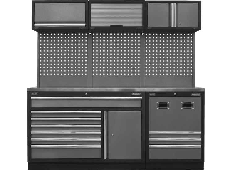 Sealey APMSSTACK14SS Modular Storage System Combo - Stainless Steel Worktop