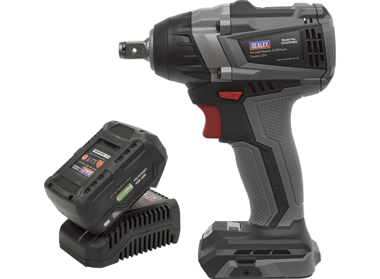 Sealey CP20VIWXKIT1 Brushless Impact Wrench Kit 1/2"Sq Drive 20V 300Nm 4Ah