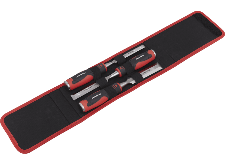 Sealey AK9238 Hammer-Thru Wood Chisel 3pc Set