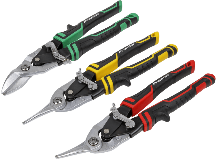 Sealey AK69073 High Leverage Aviation Tin Snip Set 3pc