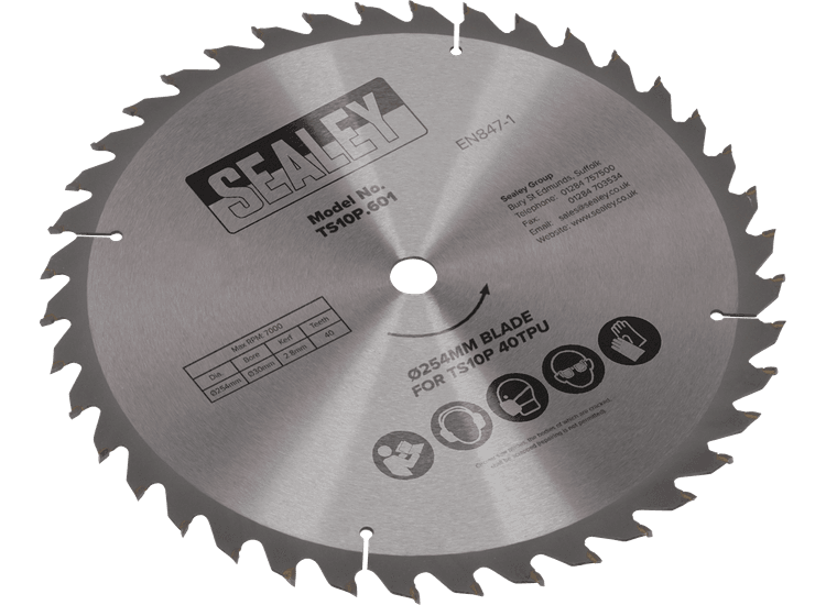 Sealey TS10P.601 Blade Ø254mm x 2.8mm/Ø30mm Bore 40tpu