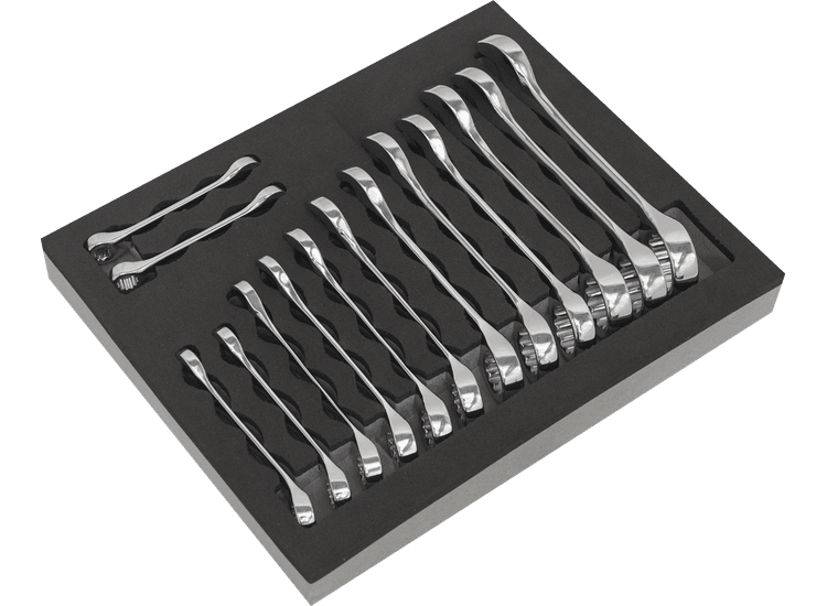 Sealey S01232 Combination Spanner Set 14pc Stubby