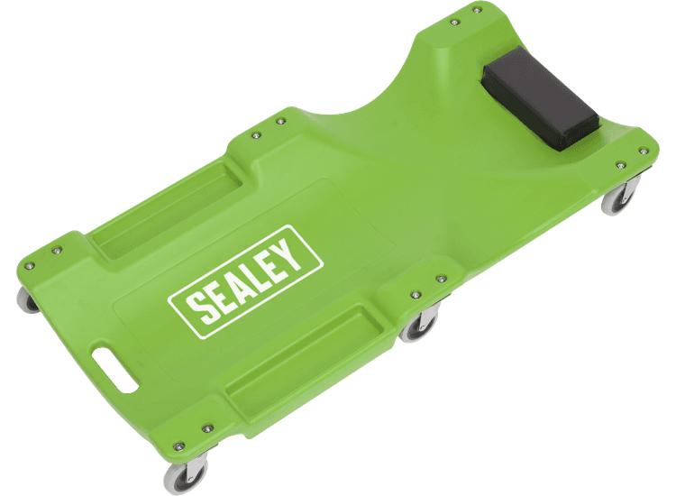 Sealey SCR80HV Composite Creeper with 6 Wheels - Hi-Vis Green