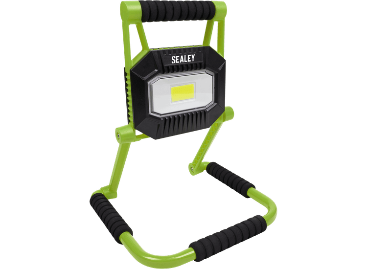 Sealey LEDFL20W Rechargeable Portable Fold Flat Floodlight 20W COB LED Lithium-ion