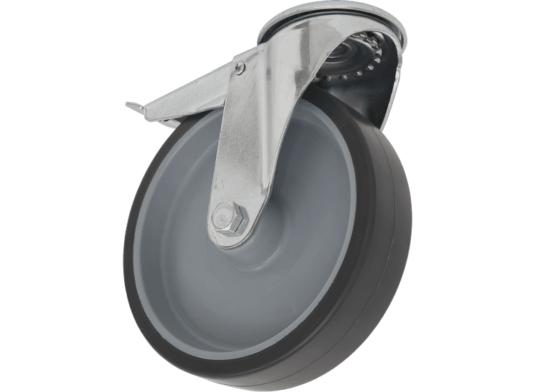 Sealey SCW2100SBLEM Medium-Duty Thermoplastic Bolt Hole Castor Wheel with Total Lock Ø100mm - Trade