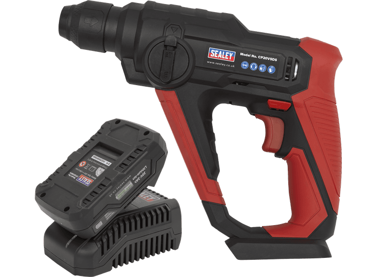 Sealey CP20VSDSKIT1 Cordless Rotary Hammer Drill Kit 20V SDS Plus 2Ah