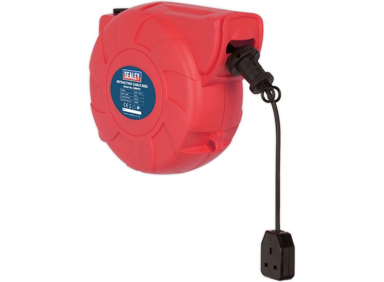 Sealey CRM151 Cable Reel System Retractable 15m 1 x 230V Socket