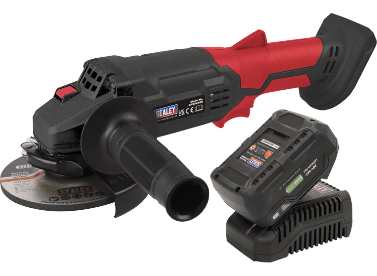 Sealey CP20VAGBKIT1 Cordless Angle Grinder Kit Ø115mm 20V 4Ah