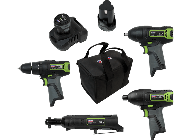 Sealey CP108VCOMBO2 SV108 Series 4 x 10.8V Cordless Combo Kit - 2 Batteries