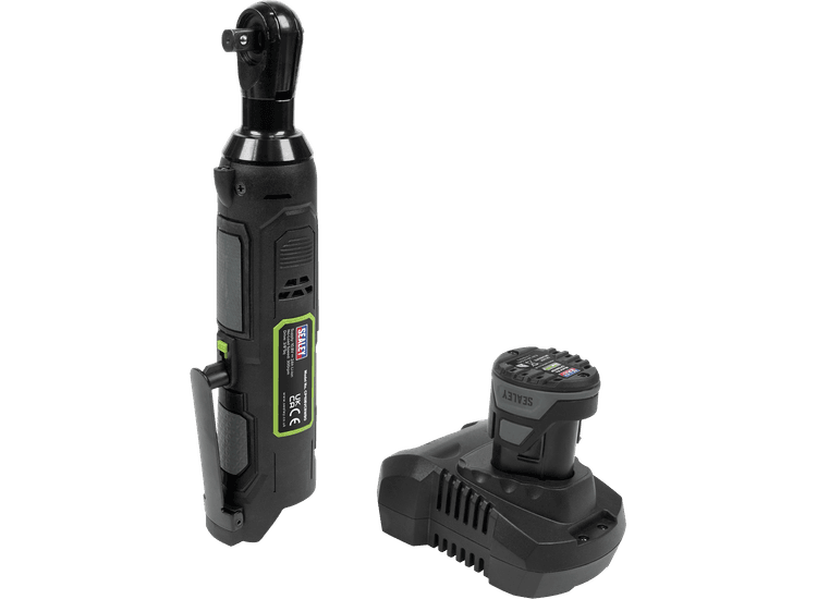 Sealey CP108VCRW Cordless Ratchet Wrench 45Nm 3/8"Sq Drive 10.8V 2Ah